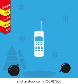 Old mobile phone illustration.