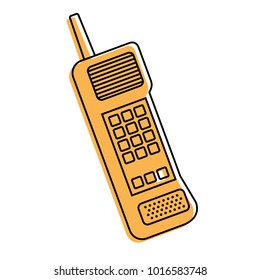 old mobile phone vintage communication icon