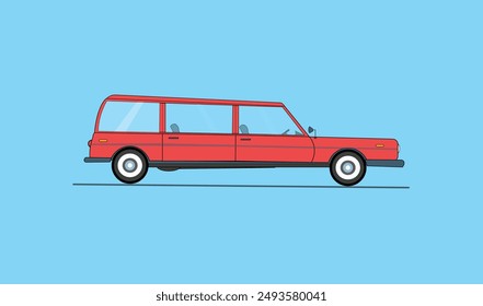 Old model car vector illustration design for use.