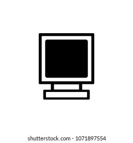 old monitor icon. Element of minimalistic icon for mobile concept and web apps. Signs and symbols collection icon for websites, web design, mobile app on white background