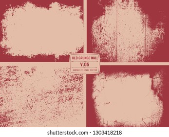 Old  Mortar Wall With Rough Shabby Stucco Layer Isolated Texture