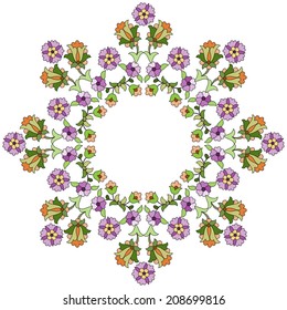 Old motifs created with an artistic background