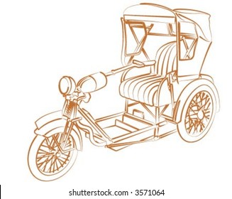 Old motor bicycle