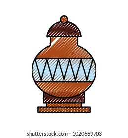 Old museum vase icon