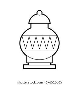 Old museum vase icon