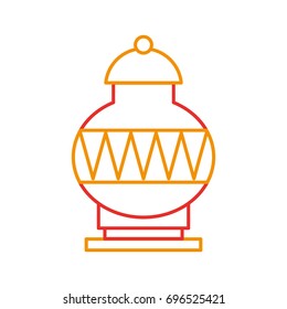 Old museum vase icon