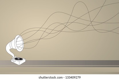 Old music background