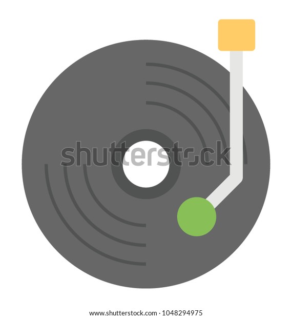 old-music-player-called-vinyl-player-stock-vector-royalty-free