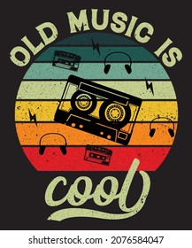 Old music t shirt design for music lovers