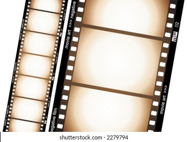 Old negative film strip