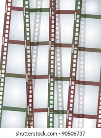 Old negative film strip