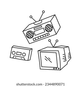 Old And New Types Of Media Drawing