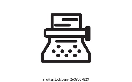 old news typing tool icon 