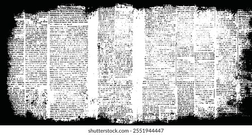 OLD NEWSPAPER BACKGROUND, BLANK AND WHITE GRUNGE PAPER TEXTURE