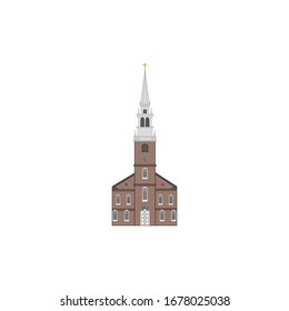 Old North Church In City Of Boston Usa