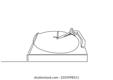 alte Nostalgie-Musikinstrumentenplatte analoge Plattenkunst