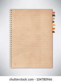 Old Notebook Paper Vector