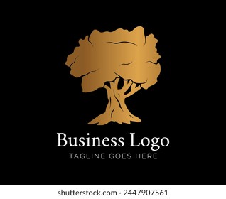 Old Oak Tree Gold Logo