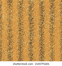 Old ocher wall with traces of stripes drawn with brown paint. Grunge graphics. Seamless pattern.