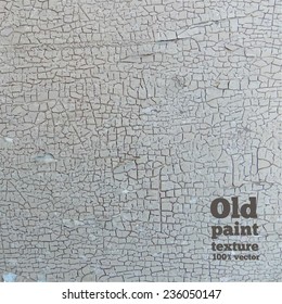 Old Paint Wood Texture. Vector, EPS 10