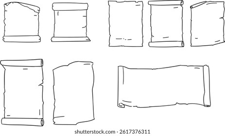 Old Paper Background Liner Art 