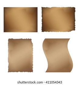 Old paper background for maps of manuscripts of the   sites with serrated edges