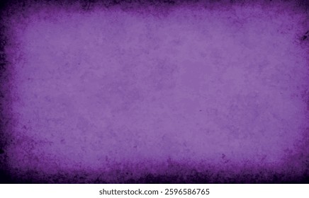 Old paper background. Old purple paper parchment with distressed vintage stains and ink splatter and faded shabby center, elegant antique. Old paper texture vintage grunge poster. Vector.