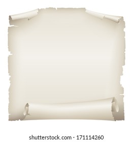 old paper banner , vector drawing