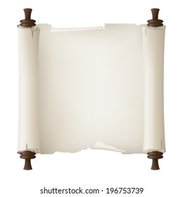 old paper banner , vector drawing 