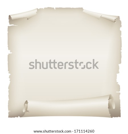 old paper banner , vector drawing
