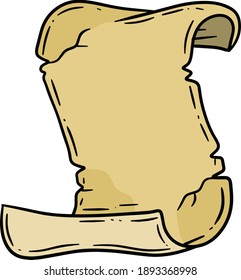 Altes Papier. Leere Papyrus für den Text. Altes Dokument. Skizzenvorlage