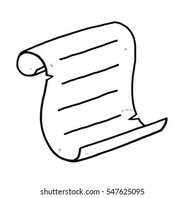 old paper / cartoon vector and illustration, black and white, hand drawn, sketch style, isolated on white background.