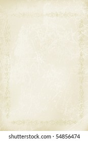 old paper with floral border