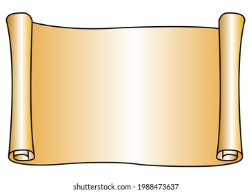 old paper frame vector illustration,
isolated on white background.top view