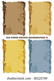 Old paper grunge backgrounds VI