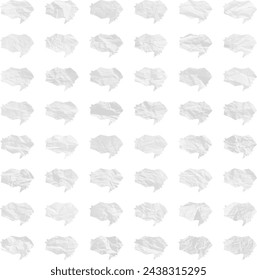 old paper grunge speech bubble