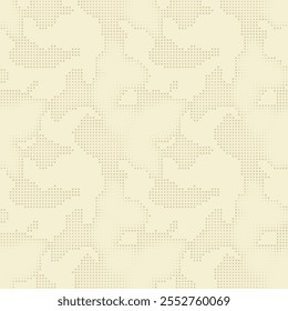 Vieux papier, page de manuscrit. Forme carrée demi-teinte texture camouflage harmonieux. Carte de papyrus antique. Vintage arrière-plan beige et sable marron. Fond d'écran camo numérique. template Image vectorielle