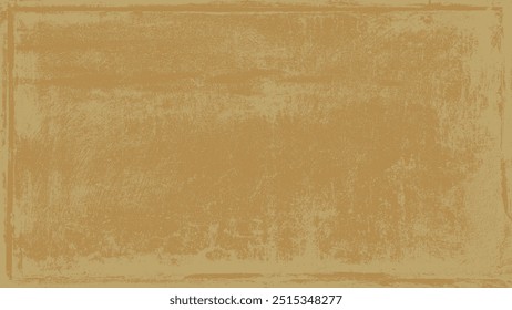 Textura antiga de sobreposição de papel. Marrom e amarelo grunge. Abstrato pó de superfície e conceito de fundo de parede vintage sujo áspero. Efeito desgastado, rasgado e resistido. Ilustração vetorial, EPS 10.