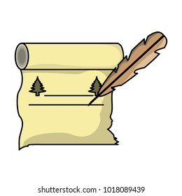 Old paper scroll icon