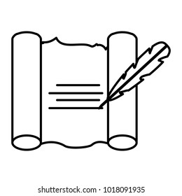 Old paper scroll icon