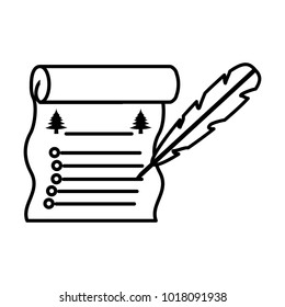 Old paper scroll icon