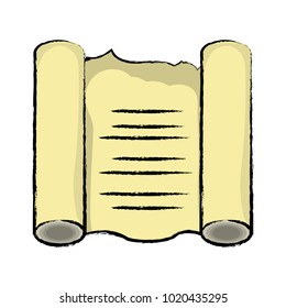 Old paper scroll icon