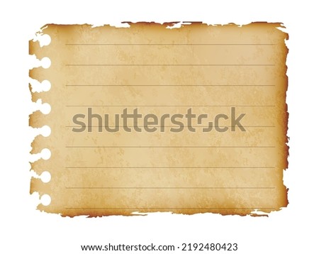old paper sheet,vintage old paper note. ancient  background or texture vector illustration