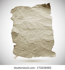 old paper, stylish design element. Vector illustration 