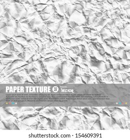 Old paper texture for retro grunge design.  Vector illustration.