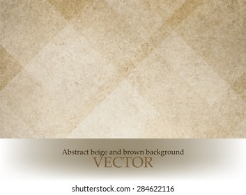old paper texture vector. brown background with white abstract diamond shapes in parchment texture.