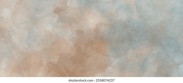 Old paper textured background with hand drawn watercolor. Vintage abstract illustration for background, cover, flayer, card. Grunge watercolor template for design.