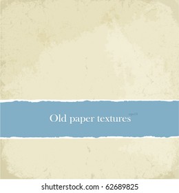 Old paper textures set, easy editable by layers, eps10