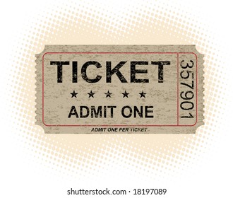 9,886 Old movie ticket vintage Images, Stock Photos & Vectors ...