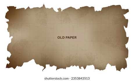 Old paper torn background, ripped old paper illustraion premium vector